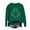 #0047-Army Green, variant on Halloween T Shirt for Women Long Sleeve Round Neck Boo Ghost Print Loose Sweatshirt Soft for Party