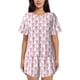 thumbnail image 1 of Fotbe Flamingo On Checkered Conjunto de Pijama Estampado para Mujer, 2 Piezas, Ropa de Dormir con Camiseta de Manga Corta y Shorts Suaves-Medium, 1 of 6