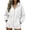 ZA-White-zip up hoodie for women, variant on Qzwdhjm Womens Zip Up Hoodie Drawstring Waist Hooded Jackets with Fleece Lined Full Zip Long Sleeve Tunic Jacket with Pockets
