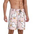 thumbnail image 2 of Fotbe Goose Queen Pajama Shorts for Men, Men's Pajama Bottoms, Sleepwear,Short Pajama Pants-XX-Large, 2 of 9