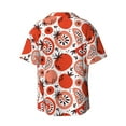 thumbnail image 2 of Wukai Hand Drawn Tomatoes Men's Casual Short-Sleeve Button Down Shirt - Lightweight Summer Dress Shirt for Daily Wear-4X-Large, 2 of 7