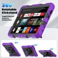 thumbnail image 5 of For Samsung Galaxy Tab A11 Case 8.7 inch, 360 Rotating Shockproof Cover with Stand, Screen Protector, Shoulder Strap (2025, SM-X133/X135), Purple, 5 of 7