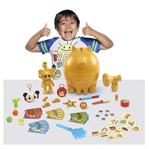 Ryans World Deluxe Golden Piggy Bank Egg Surprise - Walmart.com