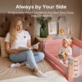 thumbnail image 4 of HARPPA 5-in-1 Baby Playard with Bassinet & Changing Table for Newborn, Pink, 4 of 9