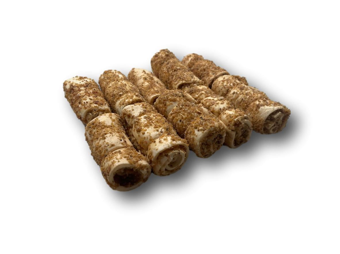 Top Dog Chews Mini Cheek Rolls 3 Bully Dusted - 10 Pack