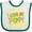 White and Green, variant on Inktastic I Love My Pappy- Sun and Rainbow Letters Boys or Girls Baby Bib