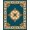 Blue, Pattern 1, variant on ODIKA 4' x 6' Machine Washable Non-Slip Area Rug, Middle Eastern Medallion High Traffic Rug, Blue, 416068