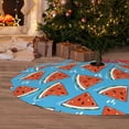 thumbnail image 6 of Picia Cartoon Watermelon Print Christmas Tree Skirt , Christmas Tree Skirt Ornaments for Merry Christmas Holiday Party Decorations Indoor Outdoor-48", 6 of 7