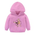thumbnail image 1 of Gibobby Sudadera de cuello redondo de manga larga de algodónSudadera de forro polar para niños y niñas(Rosa, 4-5 Años), 1 of 4