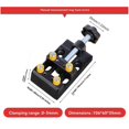 thumbnail image 2 of Mini Universal Flat Clamp with Parallel Table Pliers for Watch Repair, Sculpture Craftsmanship Jewelry DIY Carving, 2 of 5
