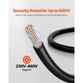 thumbnail image 4 of VEVOR 6 AWG THHN Wire 19-Stranded Black Copper Building Wire Nylon Jacket 50 ft 600V, 4 of 9