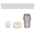 thumbnail image 3 of Light Emitting Diode Panel Mount, LED Holder Set  Plated Plastic Durable 5mm Resuable  For Replacement Silver, 3 of 8