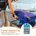 thumbnail image 4 of Luggage Tag (Not Your Bag), Funny Travel Baggage Bag Tag Suitcase Identifier Label for Women Men Blue, 4 of 6
