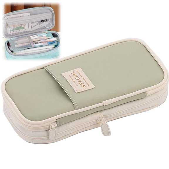 UFIVBIH Pencil Case, Large Capacity Pencil Pouch with Zipper for School Office