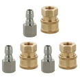 thumbnail image 1 of 6 Sets Pressure Washer Hose Connector Adapter Garden Irrigation Sprayer Tool Connection [1/4 Inch + H, 1 of 10