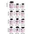 thumbnail image 2 of Tunhigl 12-Piece Stainless Steel Biscuit Cutters Set - Fruit & Vegetable Shaped Knives for Bento Decorations, Kitchen Carving, and Cake Decorating Tools Pink, 2 of 3