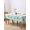 Aqua White, variant on Teal Pink Spring Floral Table Cloth, Summer Botanical Watercolor Waterproof Tablecloth for Rectangle Tables, Reusable Washable Fabric Table Cover for Restaurant Kitchen Dining Tables 60"x84"