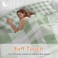 thumbnail image 5 of Sage Green Plaid Duvet Cover Set, Spring Farmhouse Buffalo Checkered Soft Duvet Cover Queen Size Bedding Set 4 Pieces, 1 Quiltcover and 2 Pillowcases with Zipper, 1 Bed Sheet for All Seasons, 5 of 9