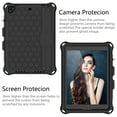thumbnail image 4 of Allytech Kiddie Case for iPad 9.7 6th 5th Generation, iPad Air 1 / Air 2, Rugged Shockproof Heavy Duty Protective Silicone Back Cover with Kickstand Pencil Holder Shoulder Strap for Kids,Black, 4 of 6