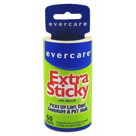 Recambio para rodillo quitapelusas Evercare Extreme Stick, 60 hojas