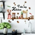 Kitchen Wall Stickers Fun Design Cook Utensils Home Decoration