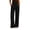 #02 Black 【Mix, Match & Rotate: Stock Up on Daily Colors】, variant on Women's Comfy Cotton Blend Wide Leg Pants, High Elastic Waist with Pockets, Loose Fit Casual Trousers for Yoga, Work, Daily Wear, Womens Summer Ankle | VerBelle,Brown XS