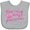 AC-Heather Grey, variant on Inktastic It's Not Easy Being a Princess Girls Baby Bib