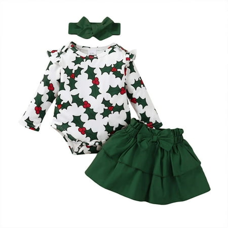 

Dpytoraw Christmas Sleeve Top Plaid Mesh Long Sleeve Yarn Skirt Princess Skirt Size 0-3 Months