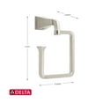 thumbnail image 3 of Delta 75146-SS Dryden, Towel Ring, Stainless, 3 of 5
