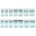 thumbnail image 1 of Pegatinas para decoración de uñas, cobertura completa, patrón con brillo, Color degradado, envolturas para uñas con estilo, autoadhesivas, 47, 1 of 14