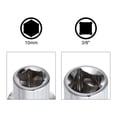 thumbnail image 5 of Uxcell 6-Point Shallow Socket 10mm 2Pcs 3/8" and 4Pcs 1/4" Drive Cr-V Metric, 5 of 5