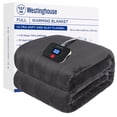 thumbnail image 1 of Westinghouse Electric Blanket Full Size Super Cozy Soft Flannel 80"" x 84"" Heated Blanket with 10 Fast Heating Levels & 1-12 Auto-Off Machine Washable ETL&FCC Certification Charcoal, 1 of 5