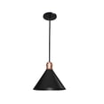 thumbnail image 2 of Luminario Colgante Campana Metal Negro Copo Cobre Maxxi, 2 of 4