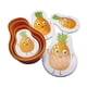 thumbnail image 1 of Set de 4 recipientes de alimentos de diferente tamaño, forma aguacate, diseño piña, 1 of 6