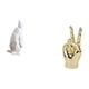 thumbnail image 5 of Figura coleccionable de pingüino, adorno decorativo artesanal, estatua de animal de resina con gesto de mano y . Escultura de escritorio para el h, 5 of 8