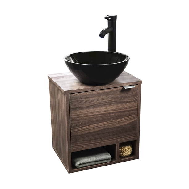 Mueble para baño Esatto® DCNB NERO N con lavabo Llave y desagües