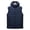 Blue, variant on Mens Puffer Vest Winter Full Zipper Sleeveless Padded Jacket Gilets with Detachable Hooded Warm Outerwear Zip Up Pockets Vests