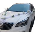 thumbnail image 1 of Decoraciones de coche de boda de flores rosas, decoración de coche de rosas para colgar decoración de coche de boda adornos de coche de novia y novio LingWen 8390615960229, 1 of 1