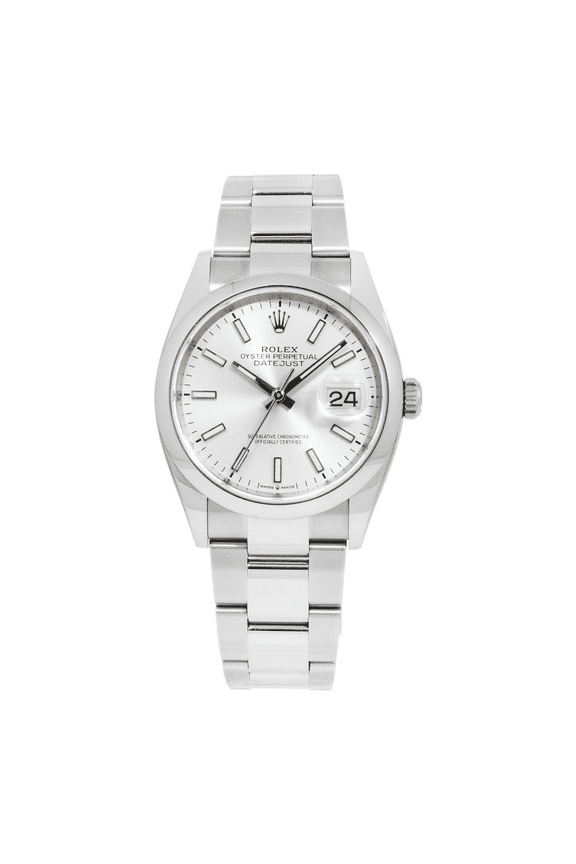 Pre-Owned Rolex 36mm Oyster Perpetual 126200 with Silver Dial