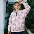 thumbnail image 2 of Uorisanigo Girls Half Zip Sweatshirt Fashion Quarter-Zip Pullover Jacket Oversized Strawberry Elephant Sweatshirts Long Sleeve Workout Shirts Pullover Jackets for Fall Winter Spring, 2 of 7