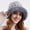 Gray, variant on Back to School Women Plaid Printed Faux Fur Bucket Hat Warm Windproof Baggy Stretch Winter Soft Caps Wrap Fisherman Hat Christmas Gifts