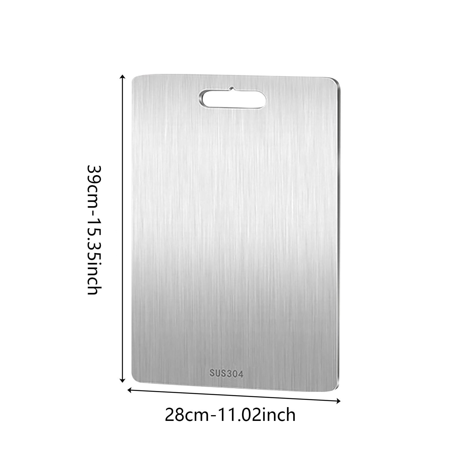Titanium Cutting Boards, New 100% Pure Titanium Cutting Boards for Kitchen, Double-Sided Food Grade Cutting Board, Chopping Boards Cutting Mat for Meat Fruit & vegetable (15.3 x 11 in)