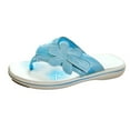 thumbnail image 2 of Zapatos de mujer Sandalias de chanclas florales planas de tacón bajo Zapatillas de playa informales Wmkox8yii  hj789, 2 of 3