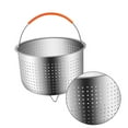 thumbnail image 3 of Xingzhi Multifunction Stainless Instant Steamer Pots Food Steamer Basket Fruits Strainer, 3 of 7