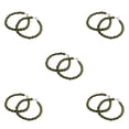 thumbnail image 1 of Vogacara Cinturón de polainas Material de poliéster de goma Correas para botas con ganchos de metal Verde Verde 5piezas Vogacara CBP214301, 1 of 5