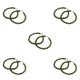 thumbnail image 3 of Vogacara Cinturón de polainas Material de poliéster de goma Correas para botas con ganchos de metal Verde Verde 5piezas, 3 of 6