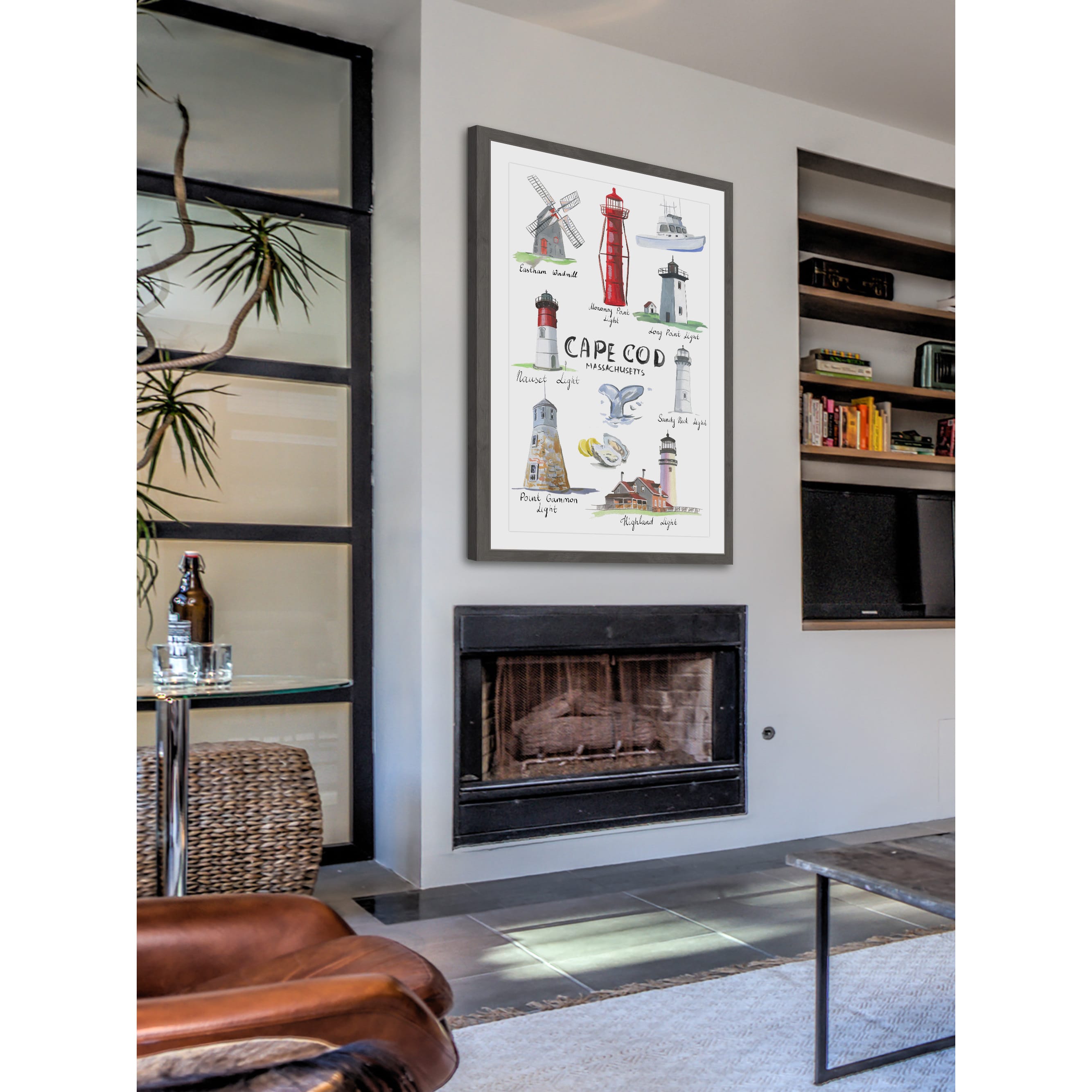 "Light House Collection" Framed Painting Print