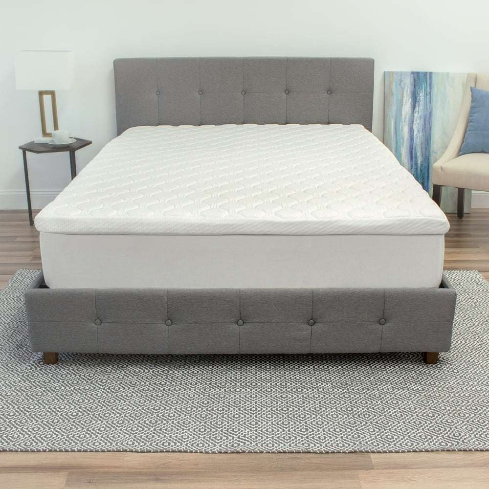 BioPEDIC 3.5Inch Hybrid Micro Coil and Memory Foam Mattress Topper