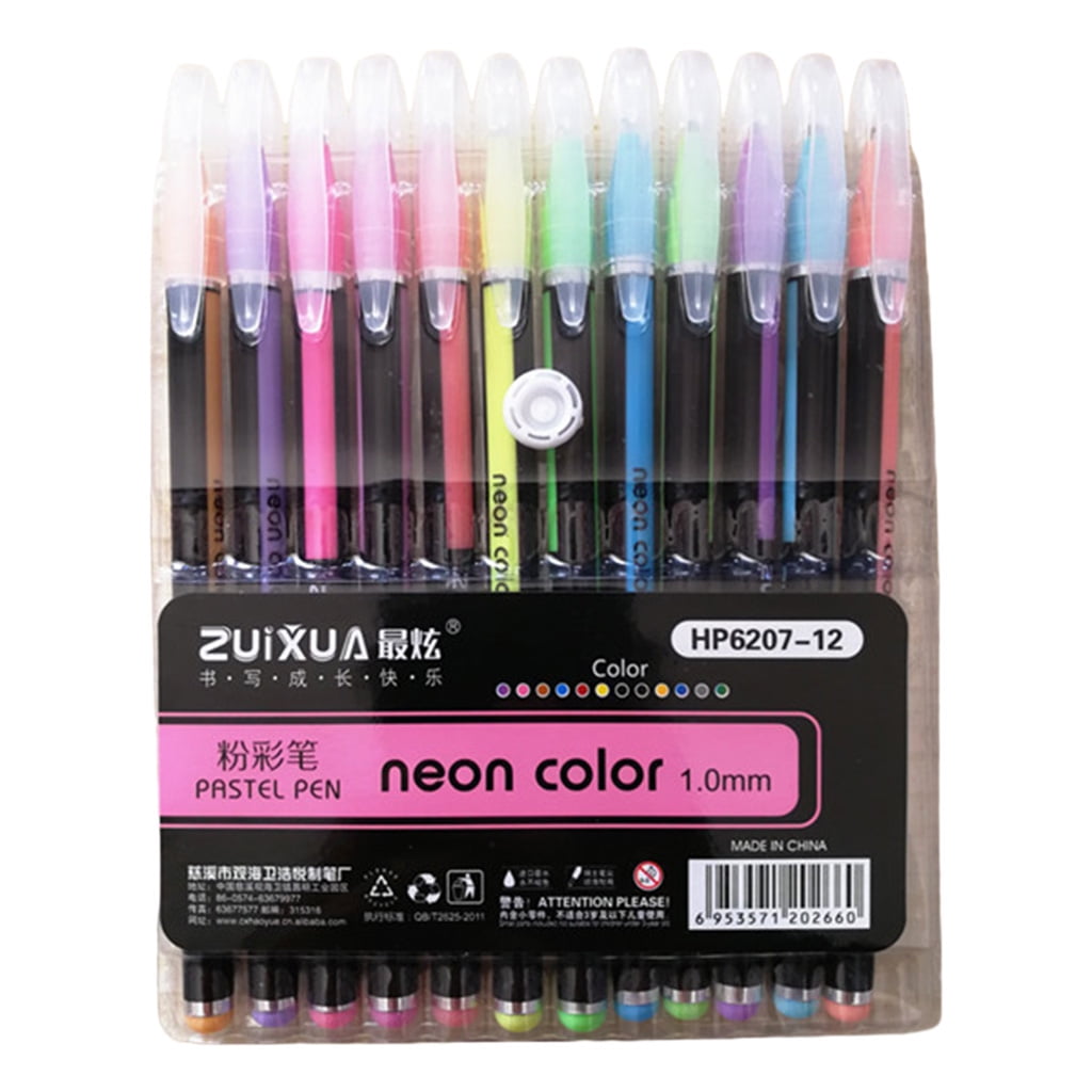  HUJUGAKO Pastel Gel Pens,24 Color Gel Pens Sets with