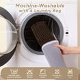 thumbnail image 6 of VUNATE Waffle Bathroom Rugs Ultra-Soft Non-Slip Bath Mat Super Absorbent Quick Dry Bath Rugs for Bathroom Floor Machine Washable Bathroom Mats with Tassels Boho Bathroom Decor 17"x24" Chocolate, 6 of 6